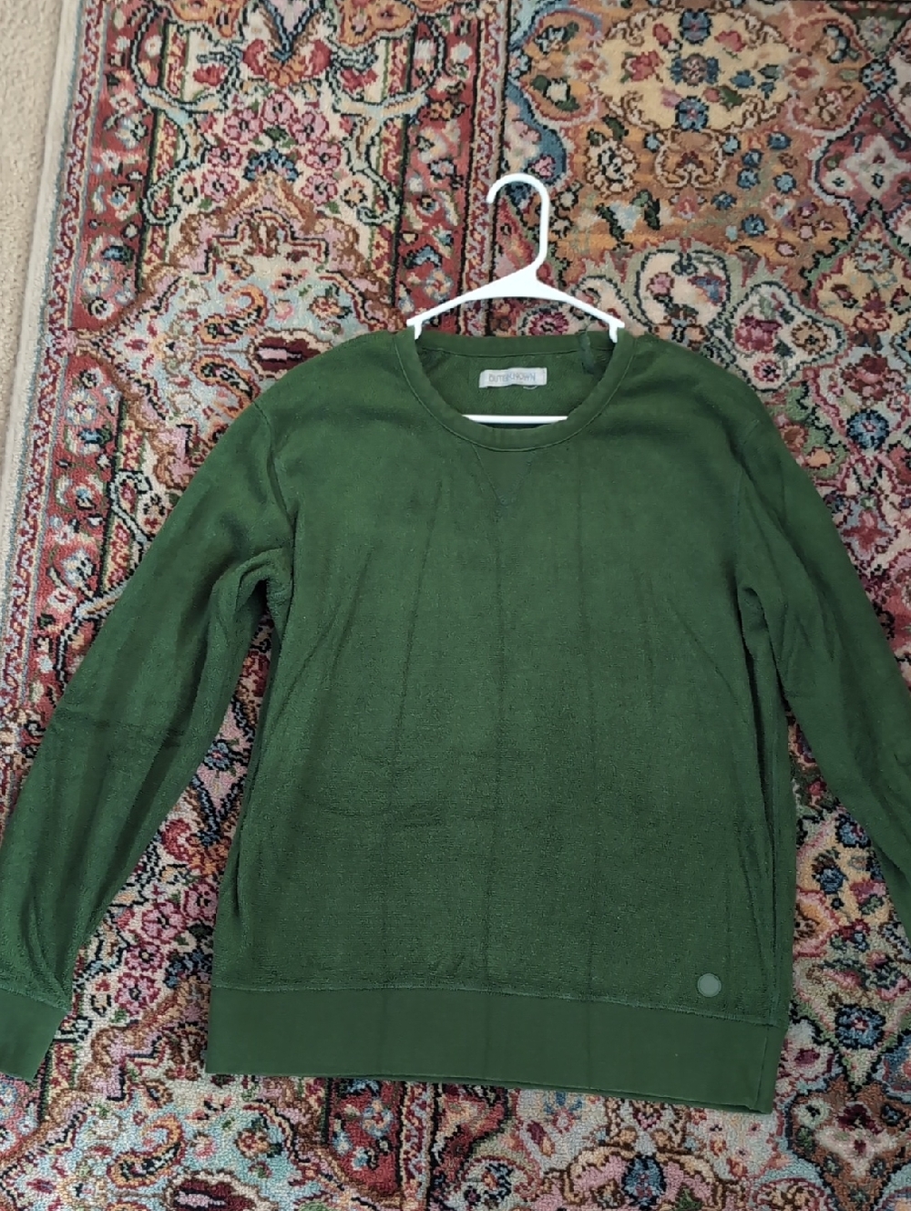 Outerknown Green Hightide Crewneck Sweatshirt